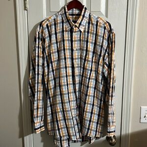 Burberry London Plaid Shirt - Made in USA. Size Large.